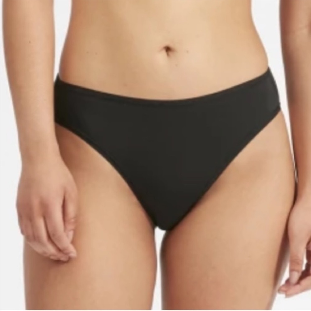 NEW Everlane High Rise Bikini Panty Black‎ Small Supima Cotton/Elastane Large